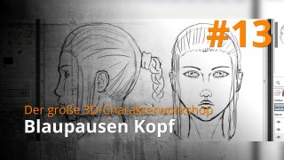 Blender 3D-Charakterworkshop | #13 - Blaupausen Kopf