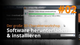 Blender 3D-Charakterworkshop | #02 - Software herunterladen & installieren