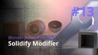 Blender Generate Modifier #13 - Solidify Modifier