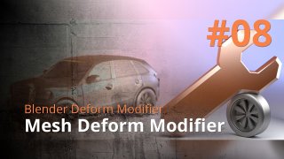 Blender Deform Modifier #08 - Mesh Deform Modifier